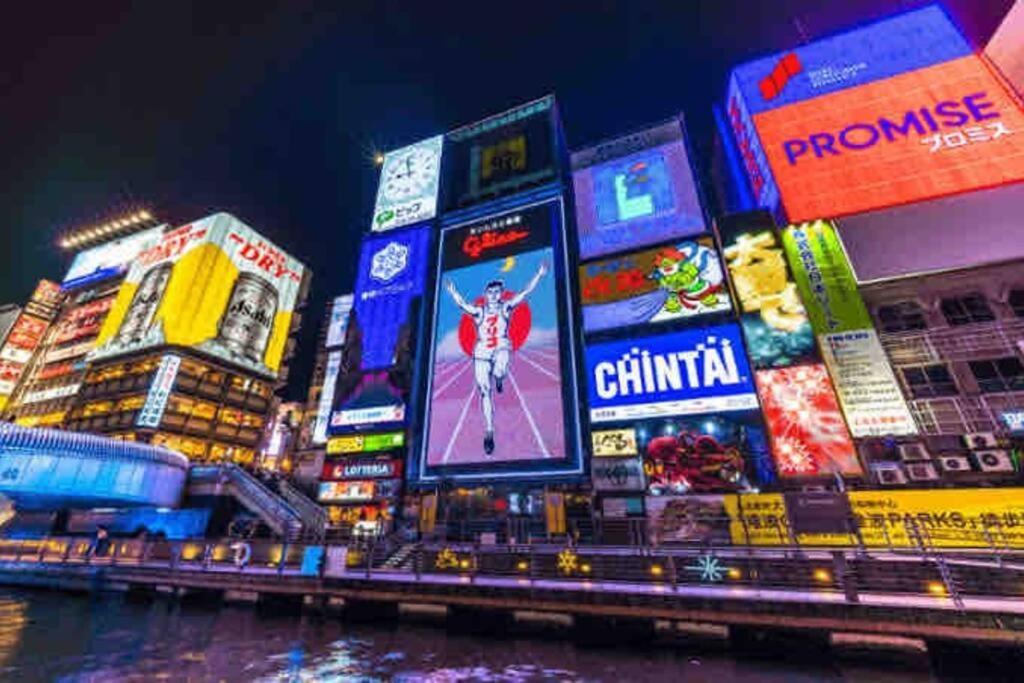 דירות ー 8Greige ー 2Min Dotonbori Namba Kuromon Osaka Usj Wifi Unlimited מראה חיצוני תמונה